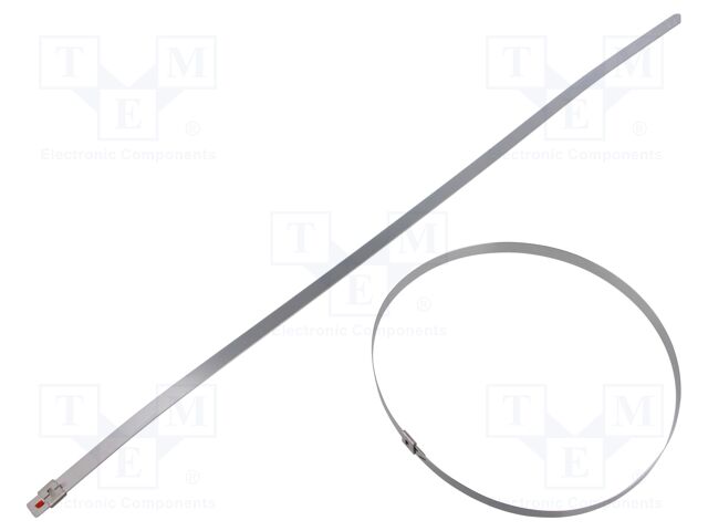Cable tie; L: 509mm; W: 8mm; stainless steel AISI 304; 1500N