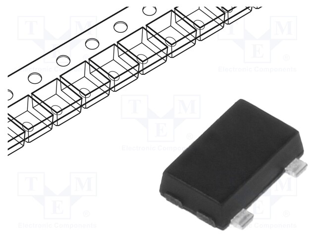 Diode: Schottky rectifying; SMD; 40V; 1A; Ufmax: 0.55V; SOT23F