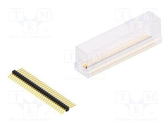 Connector: pin strips; pin header; male; PIN: 32; 1.27mm; SMT; 1x32