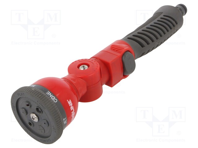 Adjustable spray; Mat: ABS,PP; number of operation modes: 6