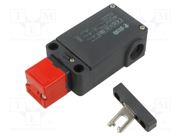 Safety switch: bolting; FS; NC x2 + NO; IP66; plastic; black,red