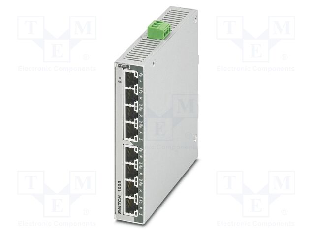 Switch PoE Ethernet; unmanaged; Number of ports: 9; 19÷57VDC