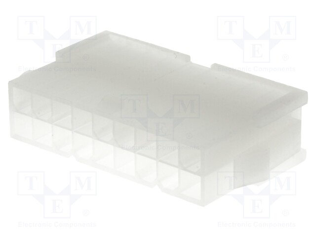 Plug; wire-wire; male; Mini-Fit Jr; 4.2mm; PIN: 18; w/o contacts