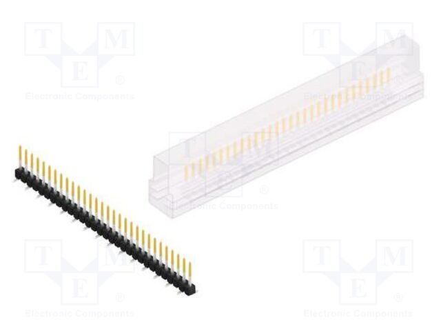 Connector: pin strips; pin header; male; PIN: 30; 2.54mm; SMT; 1x30