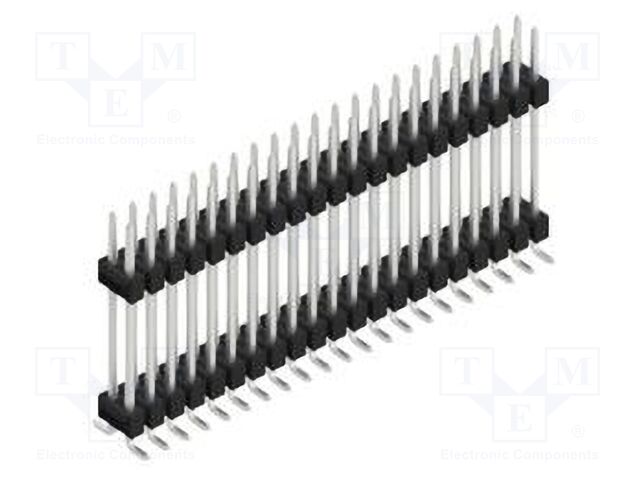 Connector: pin strips; pin header; male; PIN: 42; 2.54mm; SMT; 2x21