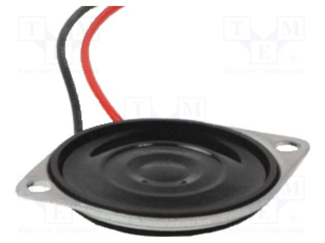 Loudspeaker; miniature; 2W; 8Ω; Ø28x5.2mm; 7.5kHz; Ø: 28mm; PET