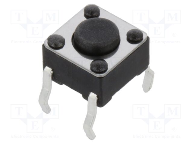 Microswitch TACT; SPST; Pos: 2; 50mA/12VDC; THT; none; 1.6N; 6x6mm