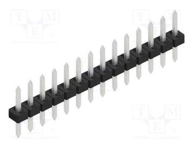 Connector: pin strips; pin header; male; PIN: 14; 2mm; THT; 1x14