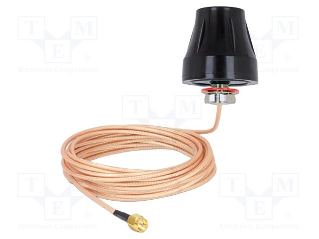 Antenna; Bluetooth,GSM,LTE,UMTS,WiFi,external; black; SMA; screw