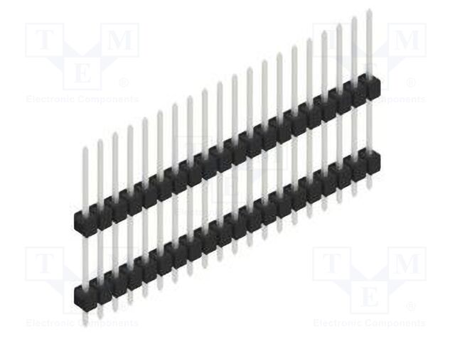Connector: pin strips; pin header; male; PIN: 20; 2.54mm; THT; 1x20
