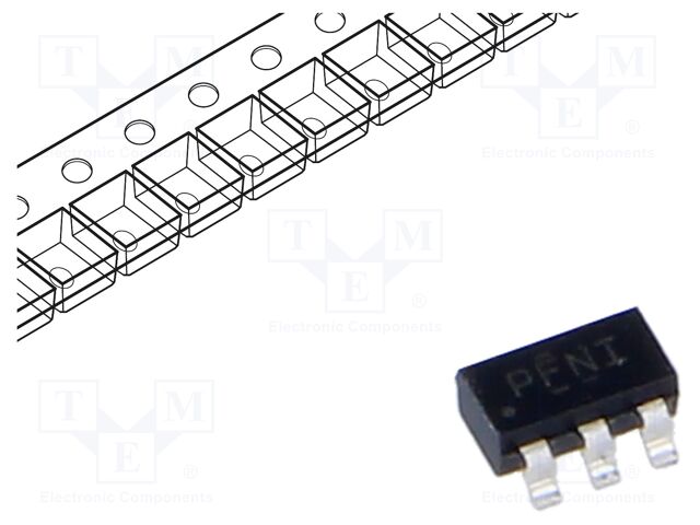 PMIC; DC/DC converter; Uin: 1.6÷5.5V; 60mA; SOT23-5; -40÷85°C