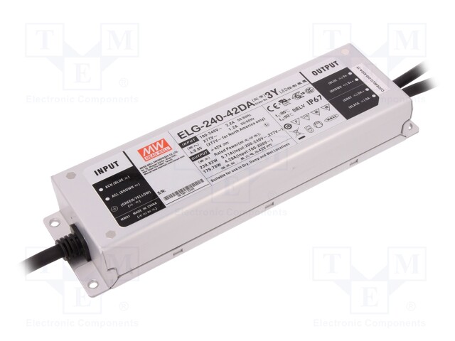 Power supply: switched-mode; Communication: DALI; LED; 239.82W