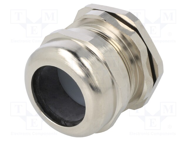 Cable gland; IP68; Mat: brass; Body plating: nickel