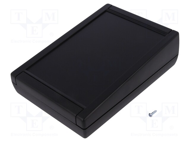 Enclosure: desktop; TEKMAR; X: 133mm; Y: 188mm; Z: 56mm; ABS; black