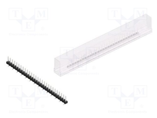 Connector: pin strips; pin header; male; PIN: 28; 2.54mm; SMT; 1x28