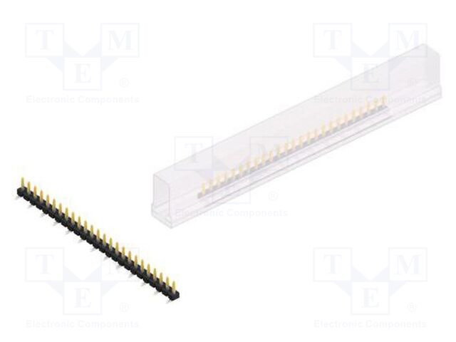Connector: pin strips; pin header; male; PIN: 25; 2.54mm; SMT; 1x25