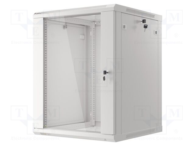 Enclosure: rack cabinet; Standard: 19"; 15U; grey; Z: 600mm; X: 600mm