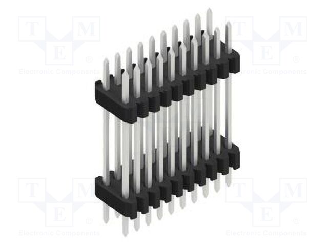 Connector: pin strips; pin header; male; PIN: 20; 1.27mm; THT; 2x10