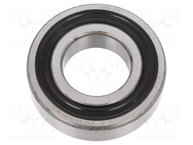Bearing: single row deep groove ball; Øint: 30mm; Øout: 62mm
