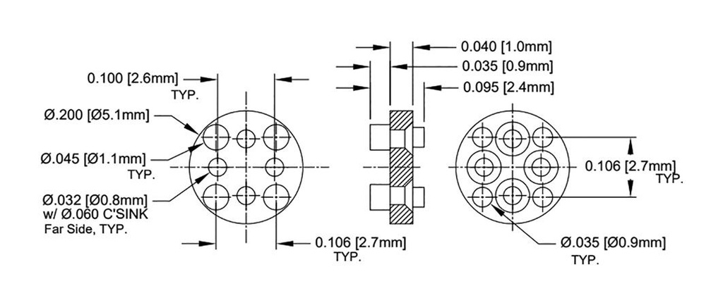 Insulating distance; polyamide 66; natural; UL94V-2; TO18