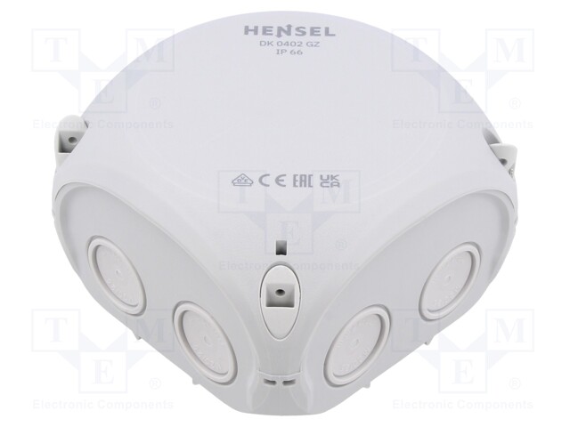 Enclosure: junction box; IP66; with membrane cable glands; grey