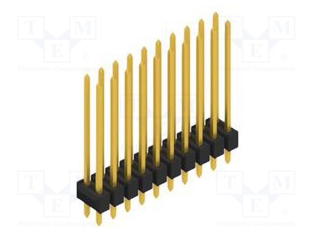 Connector: pin strips; pin header; male; PIN: 20; 2.54mm; THT; 2x10