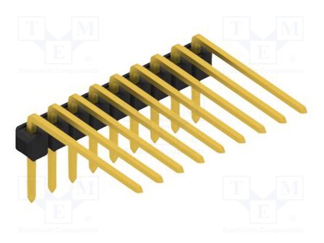 Connector: pin strips; pin header; male; PIN: 9; 2.54mm; THT; 1x9