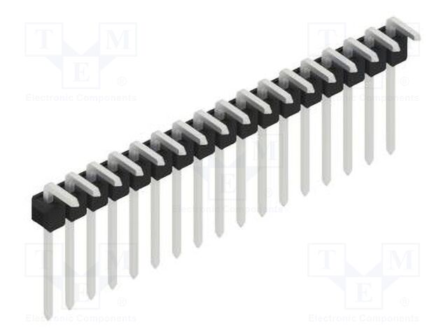Connector: pin strips; pin header; male; PIN: 17; 2.54mm; THT; 1x17