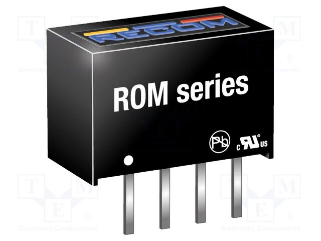 Converter: DC/DC; 1W; Uin: 4.5÷5.5V; Uout: 5VDC; Iout: 200mA; SIP4