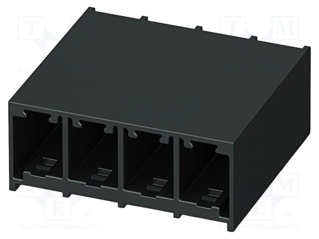 PCB headers, nominal cross section: 6 mm?, color: black, nom