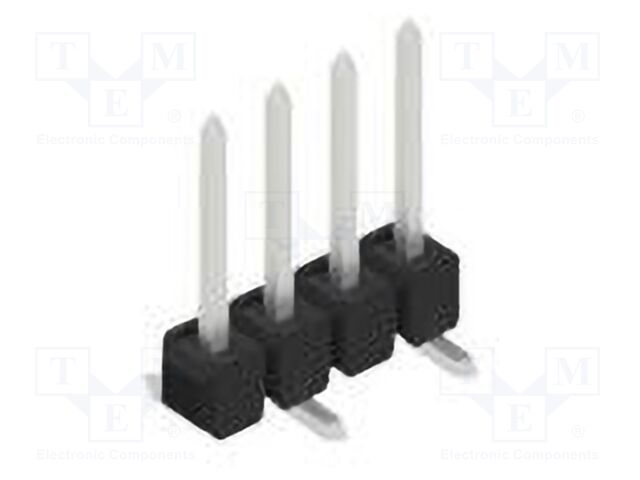 Connector: pin strips; pin header; male; PIN: 4; 2.54mm; SMT; 1x4