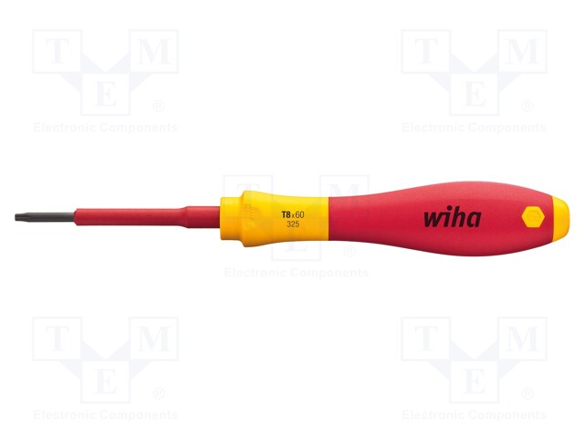 Screwdriver; insulated; Torx®; TX07; Blade length: 60mm; 1kVAC