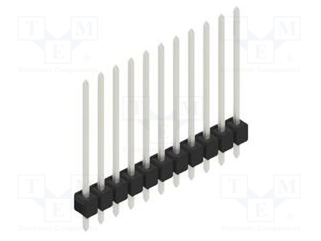 Connector: pin strips; pin header; male; PIN: 11; 2.54mm; THT; 1x11