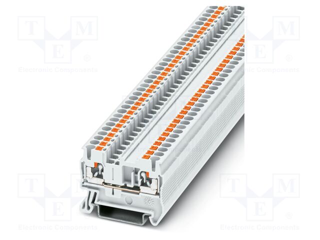 Splice terminal: rail; PT; 24A; 800V; push-in; PA; L: 35.3mm; ways: 1