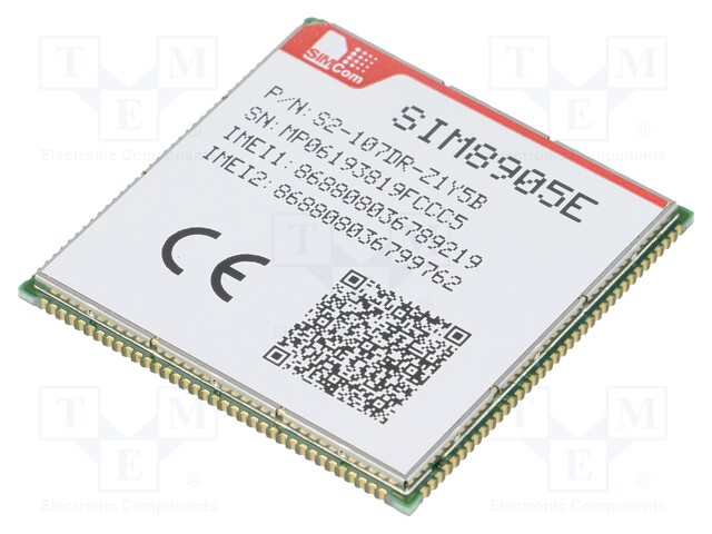 Module: LTE; Down: 50Mbps; Up: 150Mbps; SMD; 40.5x10.5x2.8mm