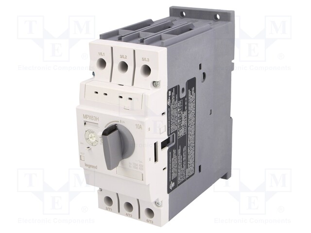 Motor breaker; 3.7/4kW; 230÷690VAC; DIN; Short circ.release: 130A