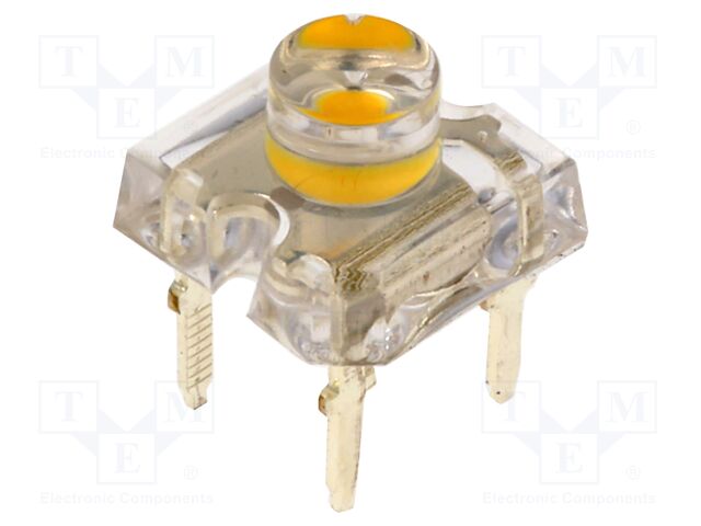 LED Super Flux; white warm; 7.62x7.62mm; 4200÷5800mcd; 120°; 75mA