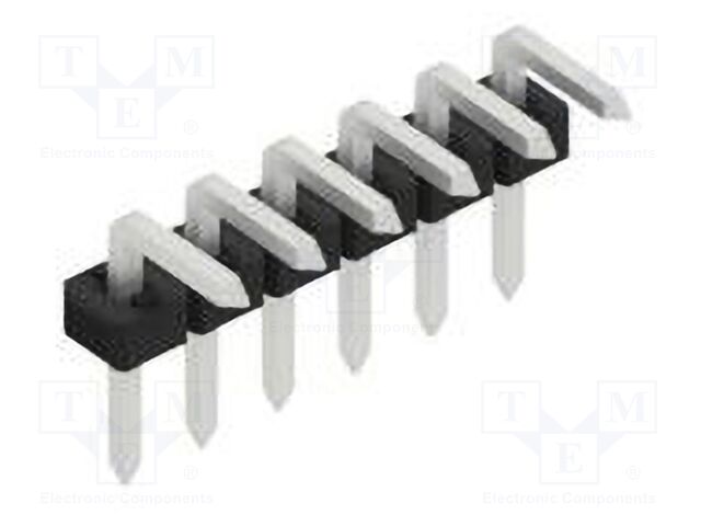 Connector: pin strips; pin header; male; PIN: 6; 2mm; THT; 1x6; 100V