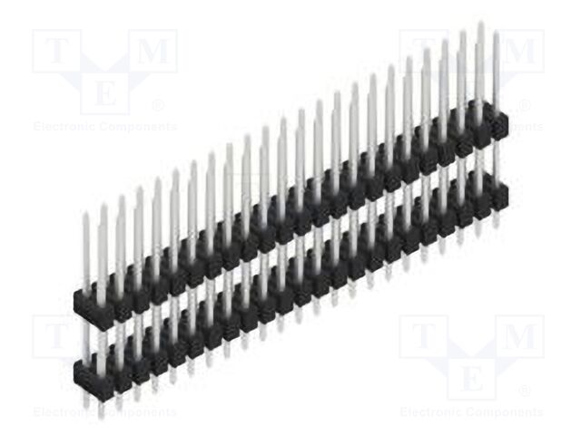Connector: pin strips; pin header; male; PIN: 46; 2.54mm; THT; 2x23