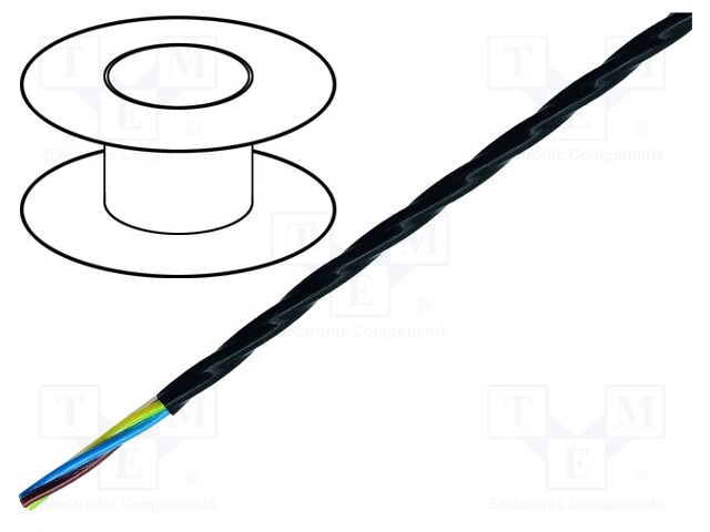 Wire; ÖLFLEX® HEAT 260 MC; stranded; Cu; 3G1,5mm2; PTFE; black