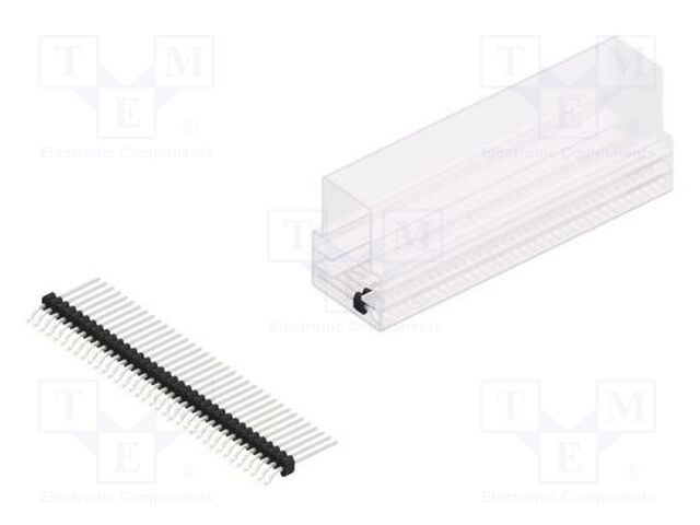 Connector: pin strips; pin header; male; PIN: 36; 1.27mm; SMT; 1x36