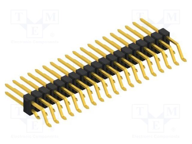 Connector: pin strips; pin header; male; PIN: 38; 2.54mm; SMT; 2x19