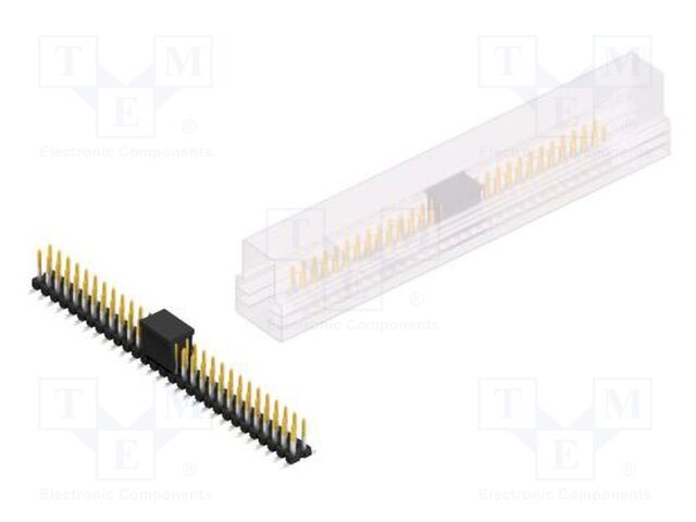 Connector: pin strips; pin header; male; PIN: 58; 2.54mm; SMT; 2x29
