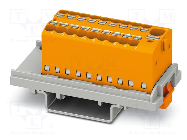 Splice terminal: rail; 17.5A; 500V; push-in; PA; 0.14÷2.5mm2
