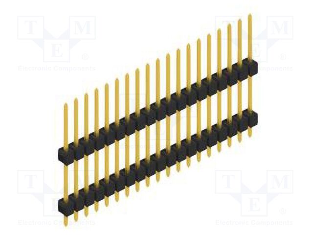 Connector: pin strips; pin header; male; PIN: 19; 2.54mm; THT; 1x19