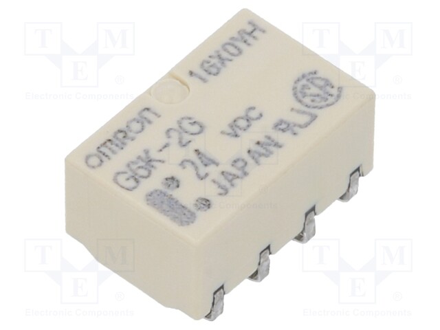 Relay: electromagnetic; DPDT; Ucoil: 24VDC; 0.3A/125VAC; 1A/30VDC