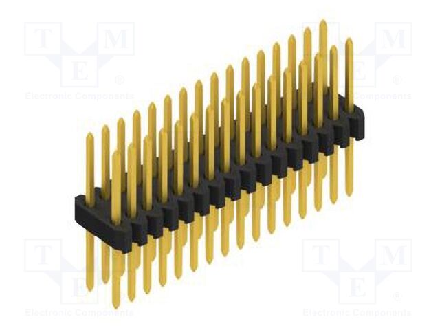 Connector: pin strips; pin header; male; PIN: 32; 1.27mm; THT; 2x16