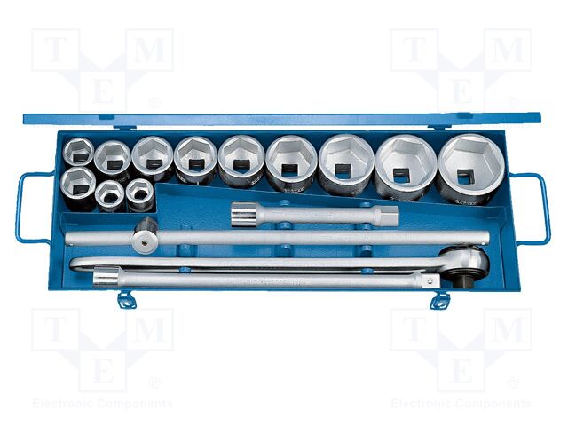 Wrench-set; 12-angles,rattle,socket bits,socket spanner; 3/4"