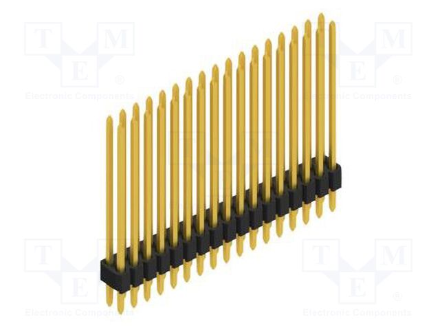 Connector: pin strips; pin header; male; PIN: 34; 1.27mm; THT; 2x17