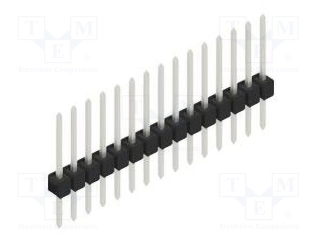 Connector: pin strips; pin header; male; PIN: 15; 2.54mm; THT; 1x15